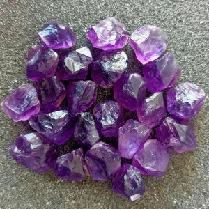 Großhandel Natur Kristall Heils teine für Schmuck Herstellung von Kristallen Raue Steine Amethyst Unregelmäßige Form Modetrend - Product Image 3
