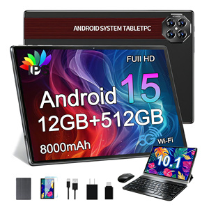 แท็บเล็ตติดผนังขนาด <span class=keywords><strong>10</strong></span>.1 นิ้ว ดีไซน์ใหม่ MTK 12GB <span class=keywords><strong>512GB</strong></span> 4G Fire hd <span class=keywords><strong>10</strong></span> แท็บเล็ตปลดล็อค Android แท็บเล็ตพีซี ไอโฟนแท็บ ราคาสุดคุ้ม - Product Image 1