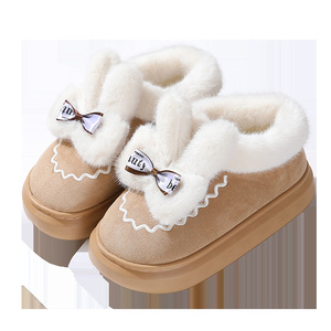 Scarpe di cotone <span class=keywords><strong>alte</strong></span> calde in velluto invernale da <span class=keywords><strong>donna</strong></span> suola EVA <span class=keywords><strong>pantofole</strong></span> da interno per <span class=keywords><strong>donna</strong></span> - Product Image 4