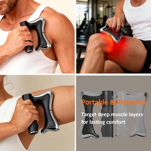 Outil de massage chauffant électrique pour les muscles, couteau à fascia chauffant et vibrant, grattoir musculaire, outil de massage corporel Gua Sha - Product Image 3