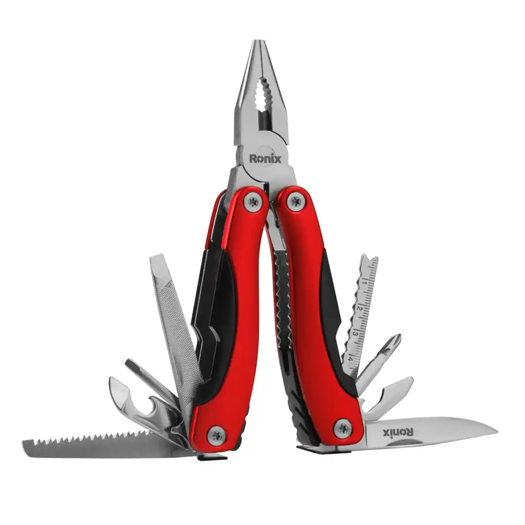 Ronix Auf Lager RH-1191 12 in 1 Multi-Tool-Funktion Klapp zange Mehrzweck-Messer zange Multifunktion zange