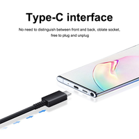 Câble de données USB C 1,2 m 2A pour Samsung S8 S9 S10, câble de charge de type C pour téléphone, charge rapide 3A, câble de type C