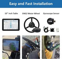 Système de direction automatique pour tracteur SMAJAYU JY305 GNSS RTK, précision élevée de 2,5 cm, pilote automatique agricole, prise en charge CORS pour les exploitations agricoles