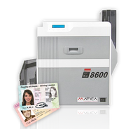 Imprimante thermique double face Matica XID8600 600x600 dpi pour cartes PVC, idéale pour l'impression de cartes d'accès et de cartes d'employé