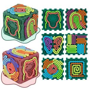 <span class=keywords><strong>2026</strong></span>年流行产品 儿童创意感官玩具 拼接小房子 3D减压感官活动板 - Product Image 3