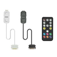 TEUCER 5Vmini ARGB Contrôleur de ventilateur de boîtier PC de bureau et de bande lumineuse 3 broches avec télécommande
