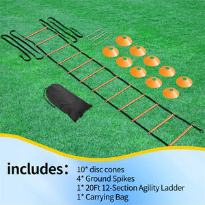 Entraînement de joueur de football Équipement de fitness polyvalent Sac de transport Équipement d'entraînement d'agilité Échelle de vitesse Échelle d'entraînement - Product Image 2
