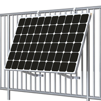 Support de montage de panneaux solaires SECARE SECARE-B01 en alliage d'aluminium à installation facile, crochets en J, fixations en acier inoxydable 304, balcon