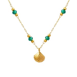 Fashion Beach Shell Necklace <b>Bracelet</b> <b>Anklet</b> Jewelry Set Green Small Fresh Shell Stainless Steel <b>Bracelet</b> <b>Anklet</b> - Product Image 4