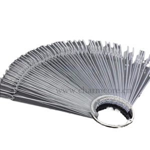 Présentoir à ongles en acrylique transparent, forme amande et carrée, pour pose d'ongles à presser, marque privée, pour salon de manucure, support de présentation d'art ongulaire et outil de pratique - Product Image 4