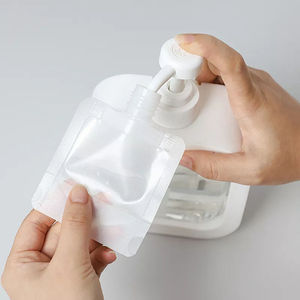 Reusable Clear Plastic Stand up <b>Pouch</b> for Travel Gravure Printing Liquid Soap/Shampoo Refill Barrier Packaging Personal Care - Product Image 4