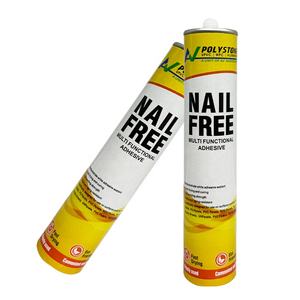 <span class=keywords><strong>Colle</strong></span> liquide silicone imperméable à séchage rapide sans clou pour la construction, le travail du bois et l'emballage, cartouche de 300 ml - Product Image 1