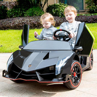 Voitures électriques pour enfants homologuées Lamborghini, deux places, 12V, avec télécommande, voiture Lamborghini pour enfants