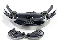 Conjunto de Parachoques Delantero, Parrilla, Faro, Cubierta de Depósito de Agua y Guardabarros Usado para Audi A3 2016-2018, Montaje Atornillable, Ajuste Universal