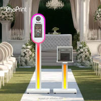 Phoprint Retro Magic Flight Case avec miroir - Photomaton - Nouveau design - Imprimante compatible avec les appareils photo