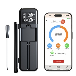 Thermomètre à viande intelligent sans fil avec sonde fine étanche IP67, Bluetooth 5.3, contrôle à distance par application pour barbecue, fumoir, cuisine, OEM ODM - Product Image 5