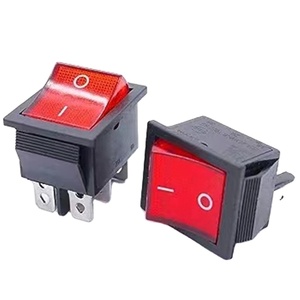 In Stock KCD4 6 Pin tipo barca interruttore 16A bilanciere con luce 2 ingranaggi struttura elettronica In plastica - Product Image 5
