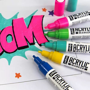 <span class=keywords><strong>Pebeo</strong></span> Marqueurs de peinture acrylique professionnels, ensemble de 12/24/36/48 couleurs opaques PLA pour roche, céramique, métal, toile, artistes français - Product Image 3