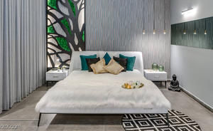 Top-Rated Luxe Up-Holsterbed Modern Minimalistisch Omzoomd Gezellig <span class=keywords><strong>Platform</strong></span> Scandinavische Stijl Slaapkamer Set Voor Villa Appartement - Product Image 5