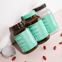 Bouteille de pilules de vitamine de qualité alimentaire 100ml 120ml 150ml 200ml 250ml Gummies Pot en verre ambré Bouteille de capsules de suppléments médicaux