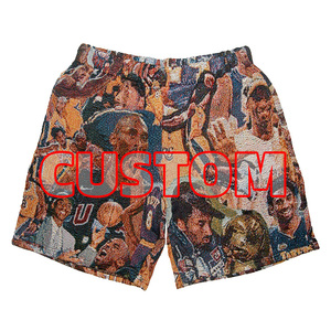 Chăn Trang Phục Dệt Hoa Đường May 5 Inch In Hình Anime Quần Dệt Theo Yêu Cầu Thời Trang Đường Phố Quần Short Nam Tấm Thảm - Product Image 2