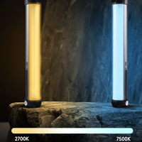 MIAOTU Lampe à main LED RGB colorée 30CM, baguette lumineuse CRI 95+ 2700K-7500K, lampe de studio photo, commande vocale 10W