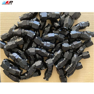 Raccords <span class=keywords><strong>de</strong></span> <span class=keywords><strong>tuyau</strong></span> PTFE à débit total améliorés BJR en aluminium AN6 AN8 AN10 150 degrés pour véhicules modifiés - Product Image 6
