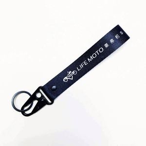 Wholesale Bulk High Quality Custom Logo Fabric Loop Wristlet Key Chain Strap Promotion Anime Embroidery Hoops Keychains - Product Image 3