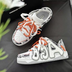 Femmes tendance nouveauté talons épais chaussures compensées baskets haute plate-forme de Sport hauteur augmentant à la mode Zapatos Mujeres pour - Product Image 2