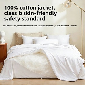Couette en soie de mûrier 100% naturelle, garnissage en soie, housse en coton premium faite à la main, couette en soie toutes saisons, insert de couette de luxe haut de gamme, literie - Product Image 3