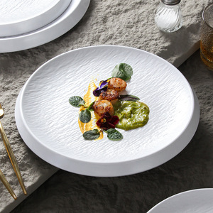 Xiangyuan <b>melamine</b> tableware <b>plates</b> for commercial use, including salad and steak serving dishes, hot pot restaurant <b>plates</b>, - Product Image 1
