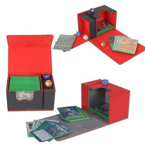 Boîtes à cartes en cuir PU FX avec fermeture magnétique, étui horizontal pour cartes à collectionner, boîte à cartes personnalisée pour UG/Magic/Yugioh/TCG - Product Image 5