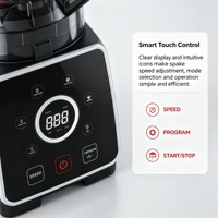 Blender multifonction portable de 2 L pour smoothies, usage commercial