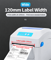 Printer Label Thermal Bluetooth 4x6 203dpi untuk Label Pengiriman Usaha Kecil-Bekerja dengan EBay Shopify USPS dan Lainnya