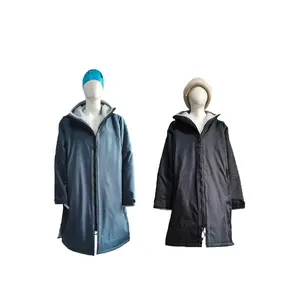 Bedrukt Polyester Microfiber Surf Poncho Handdoek Capuchon Bad Droog Veranderende Jas Waterdicht Eigen Label Voor Strand