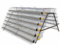 Nouvelle cage à batterie pour cailles de type H, 6 niveaux, galvanisée, HaoKai HK6-400, pour élevage de cailles pondeuses