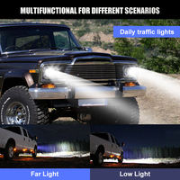 RCJ lumières LED 50W Hi/Lo Beam LED phares pour tout-terrain SUV camion LED lampe de travail voiture DRL LED feux de jour