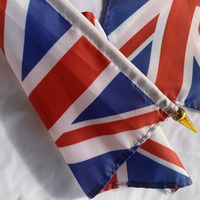 Fabricant chinois, ventilateurs de main numériques en polyester écologiques personnalisés, petits ventilateurs de voiture, mini drapeaux nationaux du Brésil, drapeaux à agiter à la main