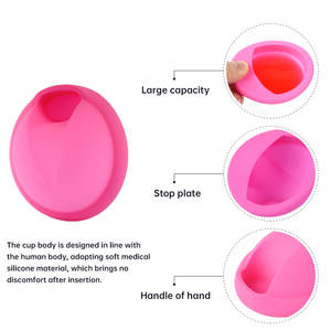 Ensemble de disques menstruels en silicone médical souple réutilisable et personnalisable pour femmes - Product Image 4