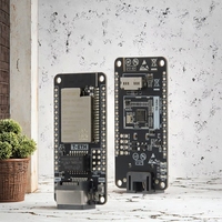 Carte de développement T-ETH-Lite ESP32 partiellement équipée avec module Ethernet, fonction carte TF, bouclier POE et RTOS embarqué