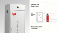 Système d'extinction d'incendie automatique au gaz en acier inoxydable, dispositif d'extinction d'incendie à heptafluoropropane flexible à cabinet unique, vente en gros d'usine