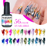 Gel de peinture à ongles en marbre, gel de beauté DIY de haute qualité, échantillon gratuit, gel de vernis à ongles en fleurs, gel UV