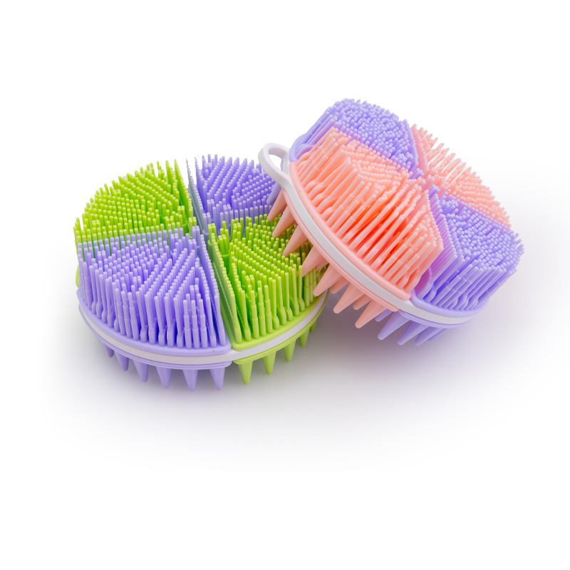 High Quality Soft Silicone Bath Brush Kid's Shower Bath Massage Cleaning Brushes Safe for Baby's Skin