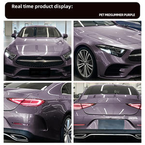 PET柔性自粘防刮光面夏季紫色汽车贴膜漆面保护膜 - Product Image 2