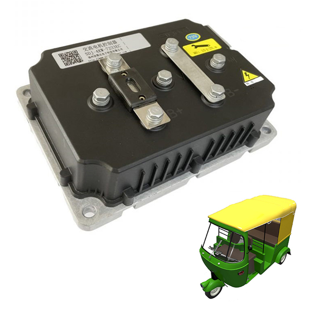 60v 72v 4kw Ac Motor Controller for Tuk Tuk Electric Tricycle Auto Rickshaw Food Truck EV Conversion Kit