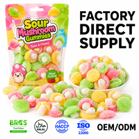Bonbons Gommeux aux Champignons en Gros, Saveur Fruitée Aigre-Douce, Doux, Halal, Personnalisable, Marque Privée, Vente en Gros TIK TOK
