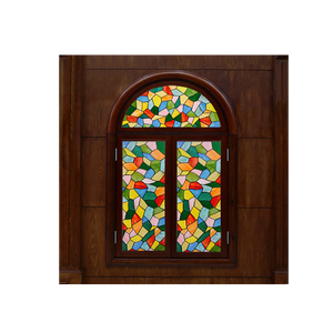 Vitrail Tiffany décoratif artisanal en verre coloré pour porte et fenêtre d'église - Product Image 5