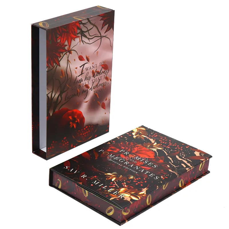 Livros personalizados Sob Demanda Full Color Hardcover Sprayed Edge Novel Book Case Bound Dust Jacket Printing