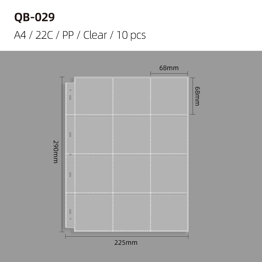 A4 - 12 pockets - 10 sheets / pack