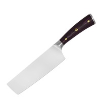Couteau de chef Uae Gold Chef 8In Case 8 in Set Couteaux Nsf Gris Crochet Long 440C Mince 2020 Deba M390 7Pcs Vache Bois Blanc Japon Pierre
